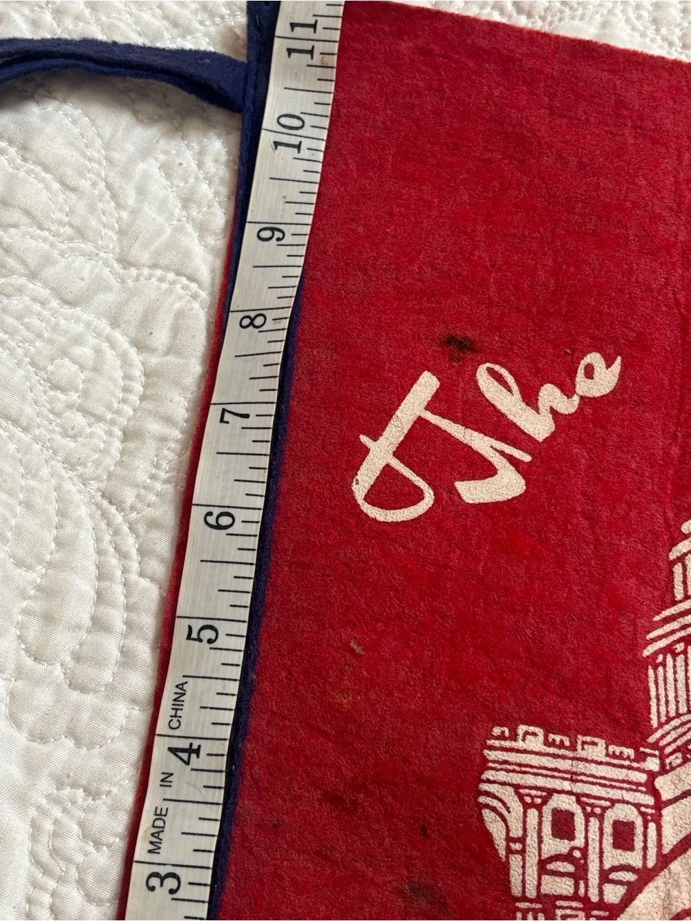 Vintage Washington Senators baseball souvenir red felt pennant capital graphics - Picture 10 of 11
